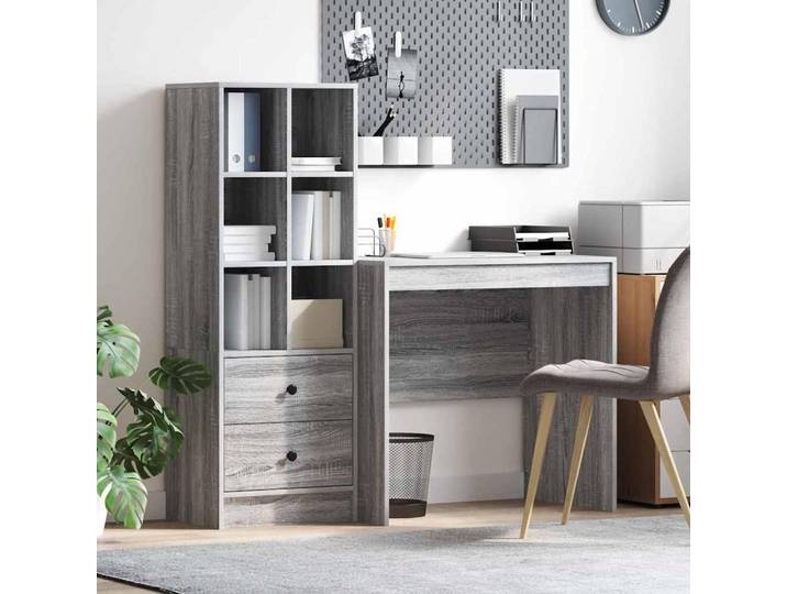 Maison Exclusive - Bureau avec tiroir 2 pcs Gris Sonoma