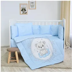 Lorelli, Kinderbettwäsche, Babybettwäsche-Set 5-tlg. (140 x 95 cm, 43 x 35 cm)