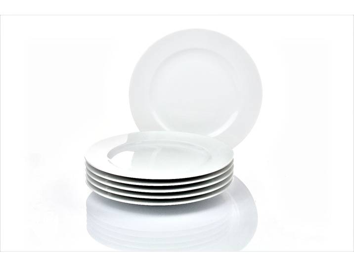 Frühstücksteller RETSCH ARZBERG Teller Set, HEIKE WEISS, Dessert- & Kuchenteller 21 cm, Porzellan , weiß, Ø:21cm, Porzellan, Speiseteller, Frühstücksteller, perfekt für Frühstück, Kaffee, Abendessen, spülmaschinenfest