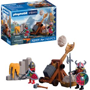playmobil Spielset Knights 72117, ab 4 Jahre, Steinkatapult Drachenritter, 43 Teile