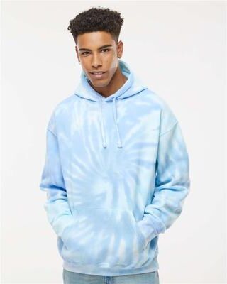Tie-Dye CD877 d Hooded Sweatshirt in Lagoon size Medium   Cotton/Polyester Blend 8777, T8777
