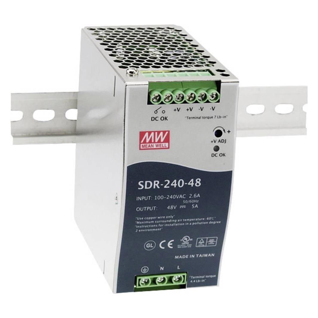 MeanWell Synergy 21 Netzteil - 48V 240W Mean Well Hutschiene (SDR-240-48)