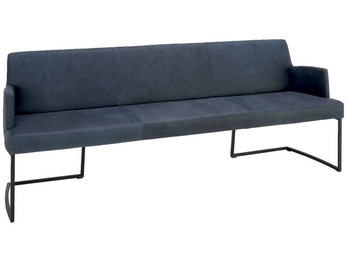 JOOP! Sitzbank SWING, blau, Leder