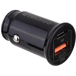 Tekmee 20W Auto-Schnellladegerät (USB-A + USB-C), Auto Adapter