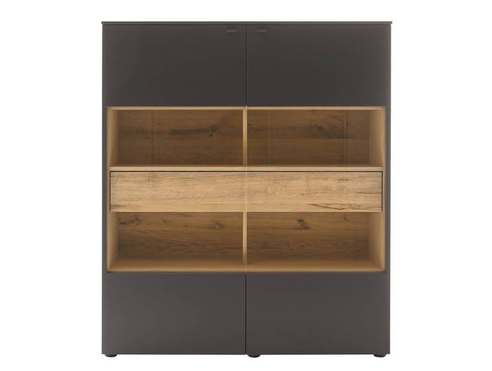 Venjakob Highboard LUMEA, anthrazit, Holz