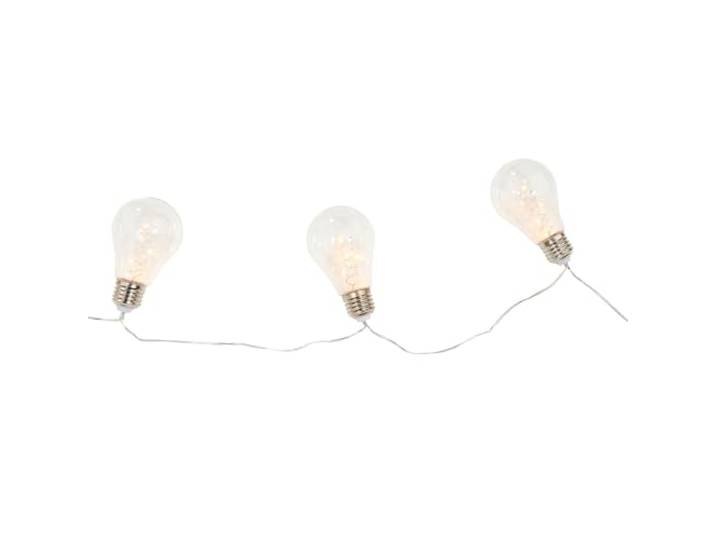 BUTLERS LED Glühbirnen Lichterkette 275cm Warmweiß - BULB LIGHTS -