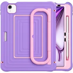 Cover-Discount iPad Air 11 / iPad Pro 11 - Robuste iPad Hülle mit Schultergurt (Apple iPad Air 11 2024, Apple iPad Air 11 2025, Apple iPad Air 11 2026, Apple iPad Pro 11 2018, Apple iPad Pro 11 2020, Apple iPad Pro 11 2021, Apple iPad Pro 11 2022), Tablet Hülle, Violett