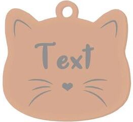 Uplift Picks Custom Stainless Steel Cat Name Tag Engraved Pet ID Pendant 13
