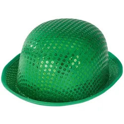 Bowler "Pailletten", grün
