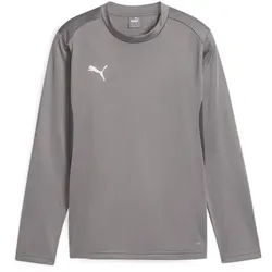 PUMA teamGOAL Trainings-Sweatshirt Jungen 13 - cast iron/puma white/shadow gray 116