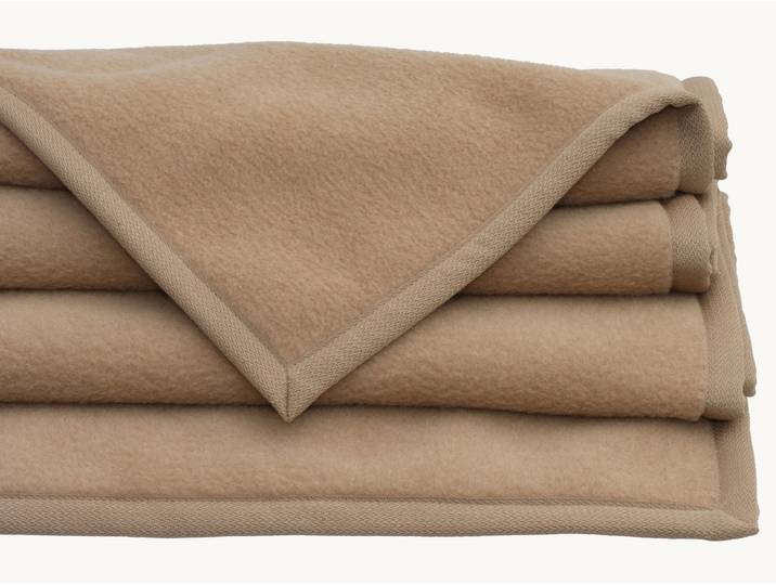 Cashmere/Merino-Naturhaardecke Califa - 150x200 cm - kamel