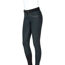 Equiline DamenREITHOSE Full Grip SCHWARZ rosegold HW 20, Größe: 46