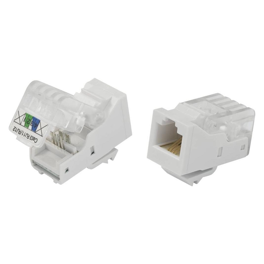 Tru Components 93014c937 Modularbuchse, werkzeuglos 817968 Buchse, gerade Nat (817968)
