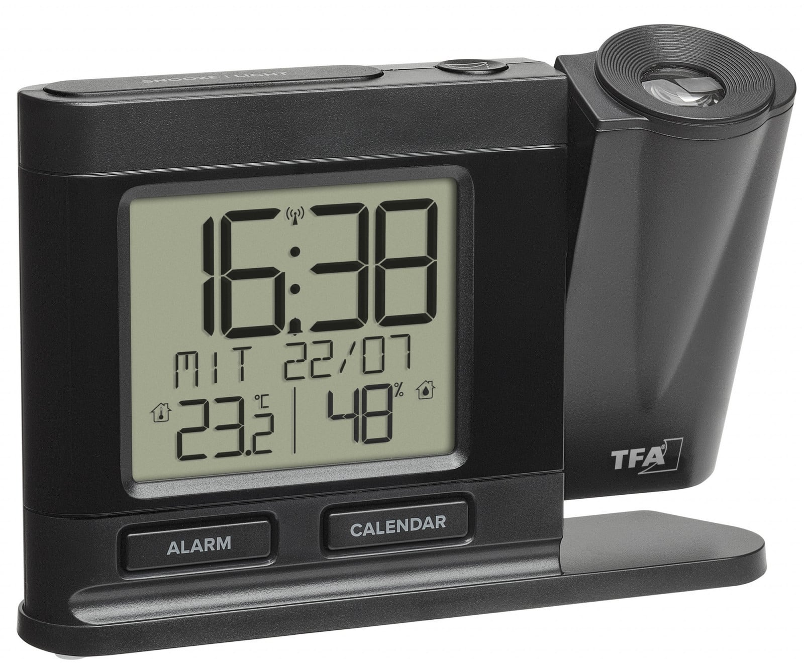 TFA Dostmann Radio-wekker zwart 60.5017.01