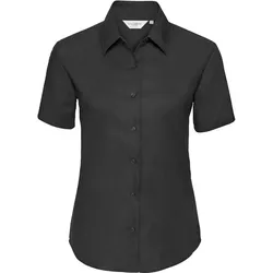 Russell Damen Oxford Bluse kurzarm R-933F-0 black L