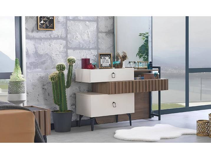 Xlmoebel Schminktisch Eleganter Schminktisch mit Spiegel und geräumiger Kommode (Schminktisch, Schminktisch), Hergestellt in Europa