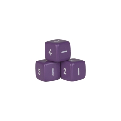 Halmakegel.com 6-seitiger Würfel - Hexaeder - W6 - lila 257657