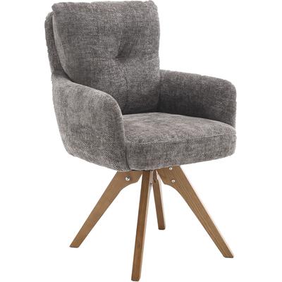 Esszimmerstuhl HOME AFFAIRE "Valldemossa", grau (anthrazit, natur, anthrazit), B:60cm H:92cm T:67cm, Stühle, Esszimmerstuhl
