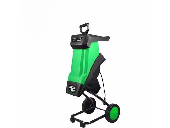 Broyeur de branches électrique haute puissance 2400W, broyeur de feuilles, déchiqueteur de bois pour l'élagage des branches, la coupe du bois, le recyclage des déchets de jardin