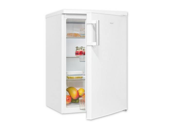 exquisit Vollraumkühlschrank KS516-V-H-010E weiss, mit praktischem Griff, LED-Licht
