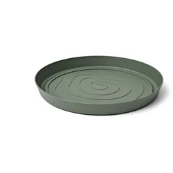 Teraplast ORMA Untersetzer Ø 25 cm - Farbe Forest Grün - Recycelter Kunststoff - UV-beständig & Frostfest für Innen & Außen
