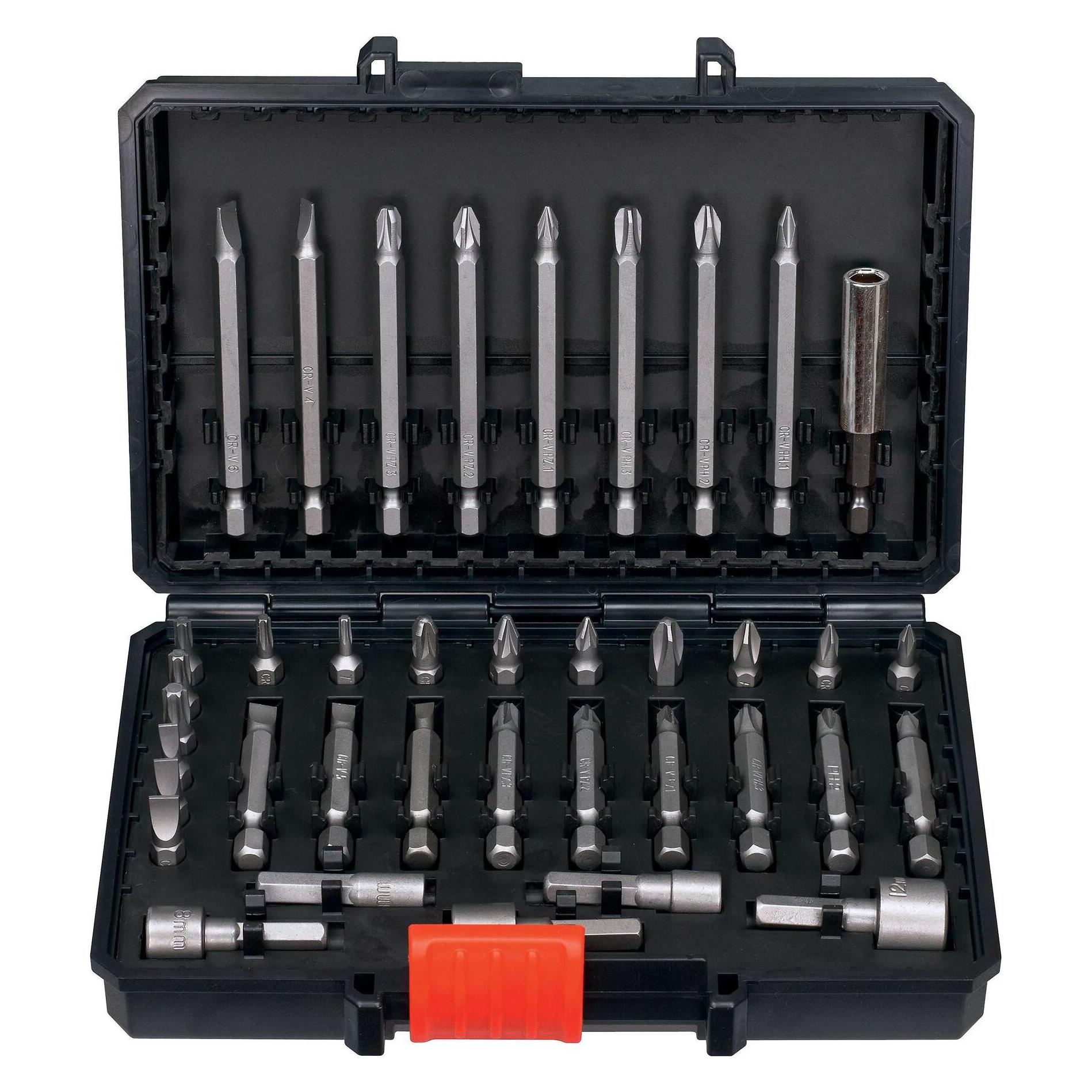Black & Decker SchrauberbitSet, 38teilig (Innensechsrund TX) (A7202)