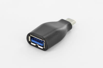 Digitus USB 3.0 Adapter Typ-C zu Typ-A St./Bu. schwarz