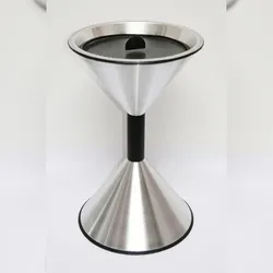 Stand Aschenbecher SZ 70x40cm ALUMINIUM matt SZAGATO Made in Germany Aschenbecher für draußen mit Deckel Standaschenbecher Stand Aschenbecher outdoor