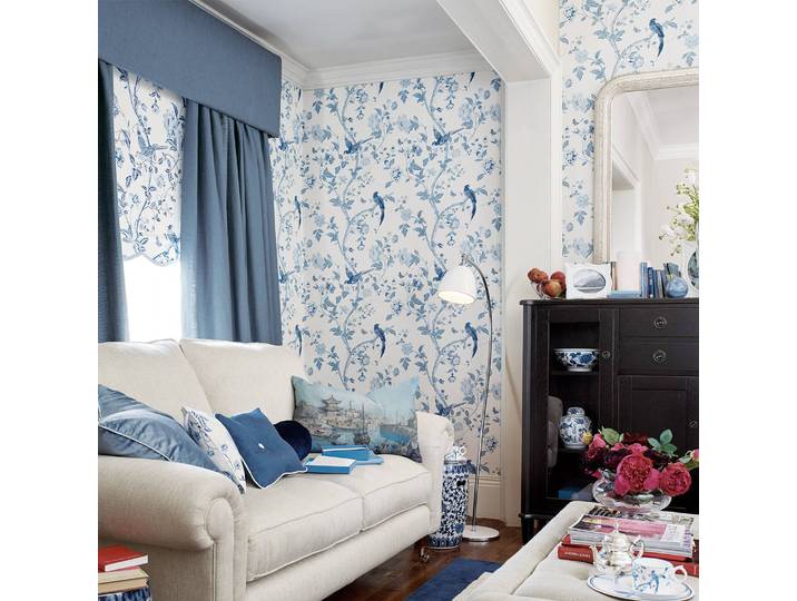Vliestapete Summer Palace 52 x 1005 x 2cm Blau
