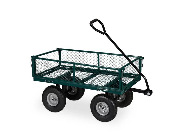 Handwagen Dunkelgrün-Schwarz-Grau