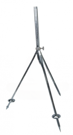 Dreibein-Stativ 1/2, 3/4", 1" oder 1 1/4", stahlverzinkt, höhenverstellbar, Ständer für Bergnung und Bewässerung Stativ (Dreibein-Stativ höhe bis 100 cm, Bewässerungsstativ: BEREGNUNGSPLATTFORM 1/2" IG VYR 2000, Stativ) p501-BP