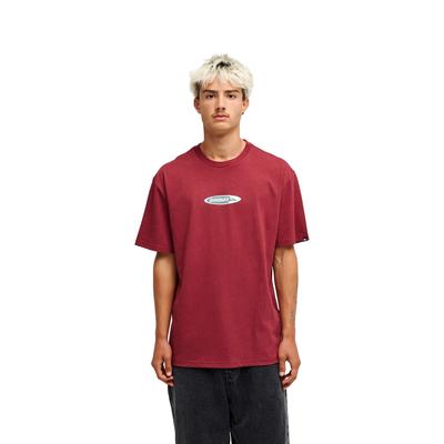 T-Shirt QUIKSILVER "Disk", Herren, Gr. L, oxblood rot, Obermaterial: 100% Baumwolle., Shirts T-Shirt