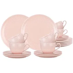 KAFFEESERVICE Amina Rosé 18-tlg.