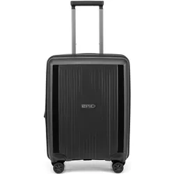 Epic Halo 4 Rollen Kabinentrolley 55 cm mit Dehnfalte, Koffer, Schwarz