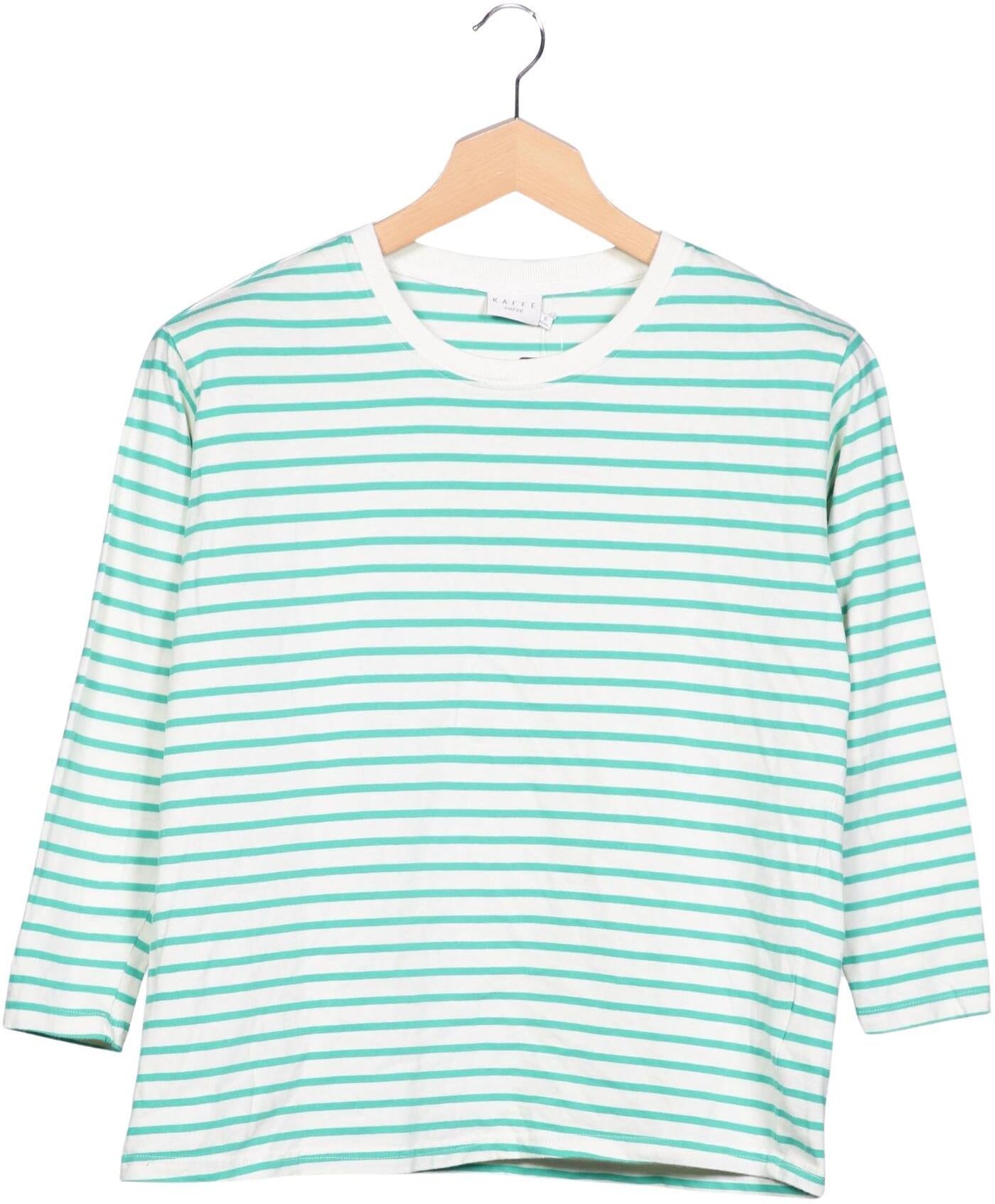 Kaffe Curve Damen Langarmshirt, Mehrfarbig, Gr. S, Baumwolle - Second Hand