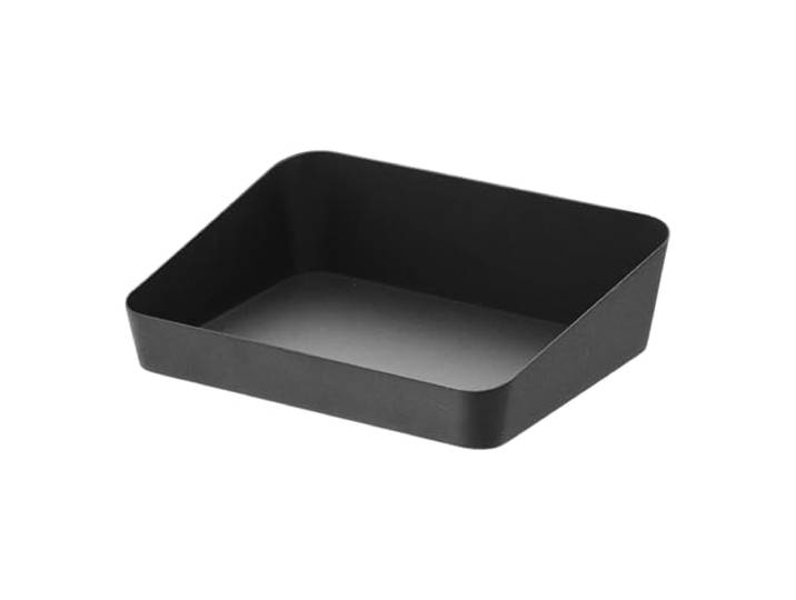 YAMAZAKI 4220 TOWER Amenity Tray M\, black\, Steel\, 17.5 x 13.5 x 5 cm