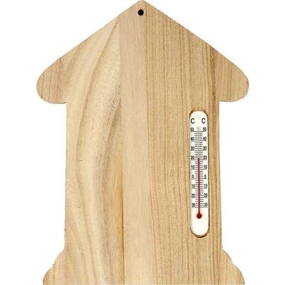 Creativ Company Thermometer-Haus, Größe 23,5x16,5 cm