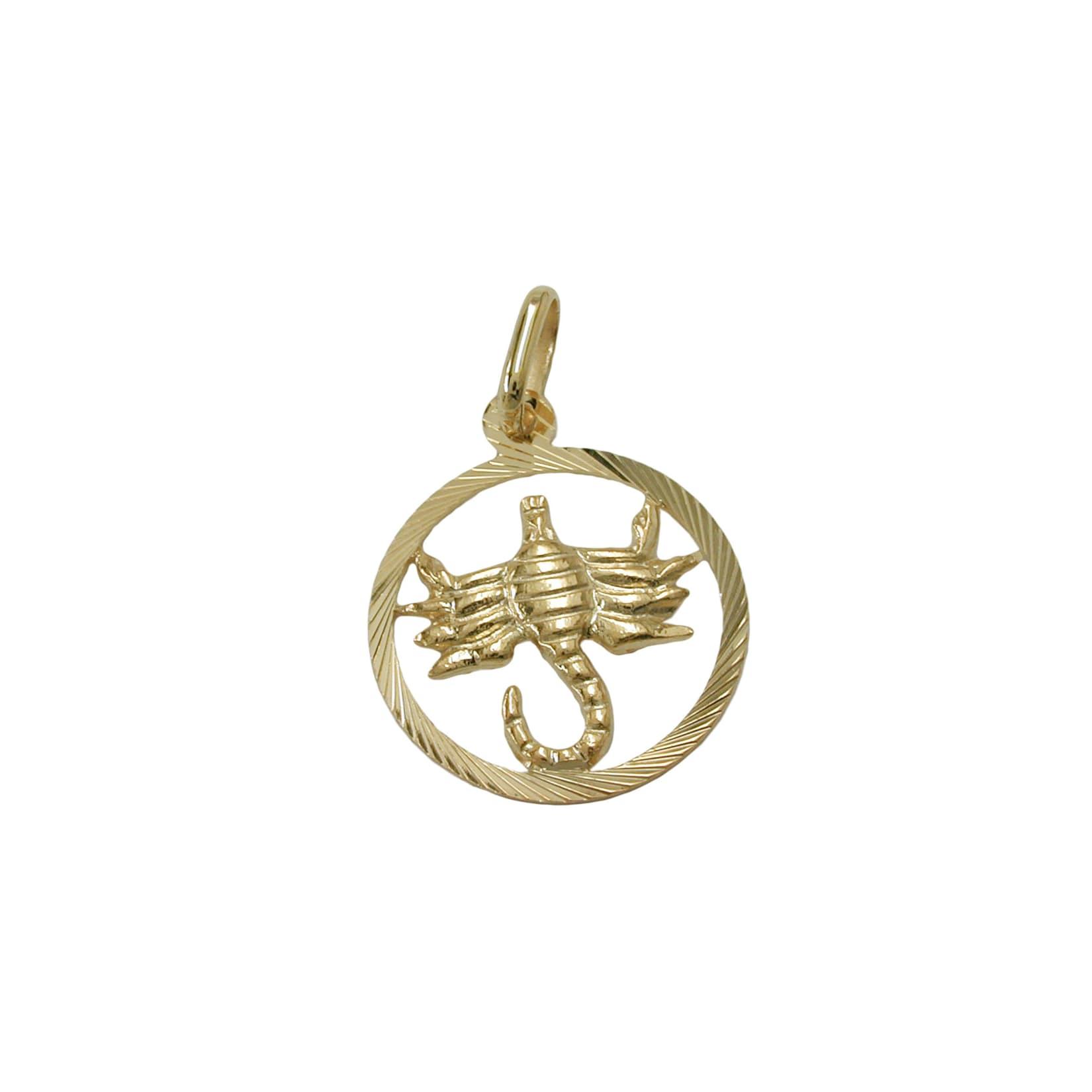 Gallay Anhänger 15mm Sternzeichen Skorpion 9Kt GOLD