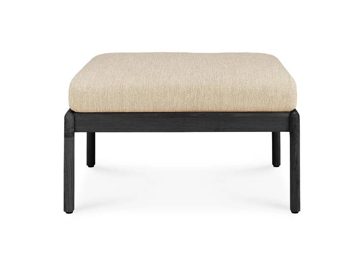 Ethnicraft Jack Outdoor Hocker schwarzgebeizt teak Natural