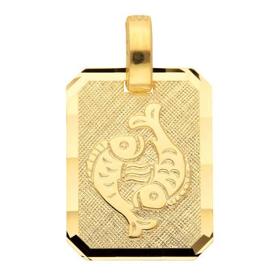 Kettenanhänger ADELIA´S "333 Gold Sternzeichen Anhänger Fisch", gold, Schmuckanhänger, Damen, Fische, Gold, Kettenanhänger, Goldschmuck für Damen & Herren