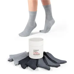 7er Pack s.Oliver Essentials Socken in Geschenkbox 9303 - light grey mix 39-42