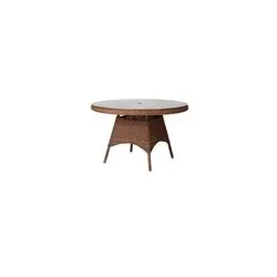 Alexander Rose SAN MARINO Tisch mit Glasplatte, rund Ø 120 cm