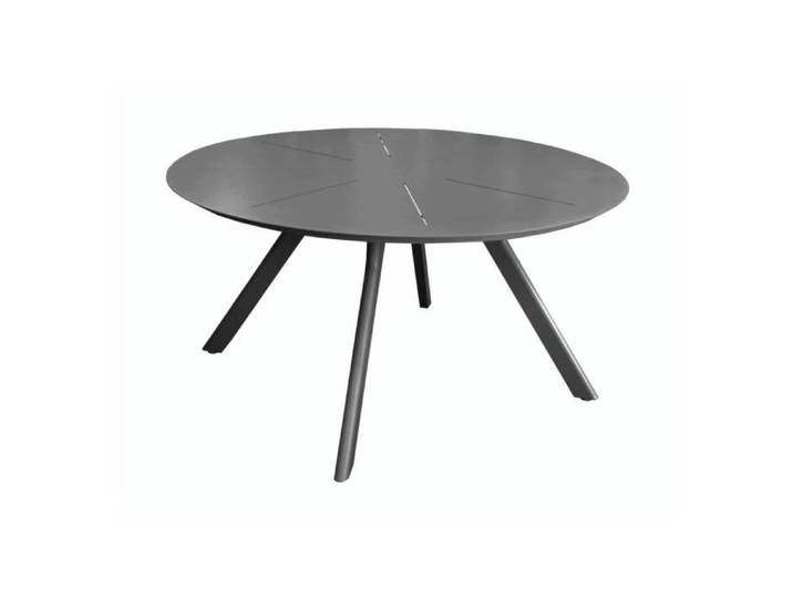 Table de jardin - PROLOISIRS - Seven - Ronde - Aluminium - 150 cm - Graphite