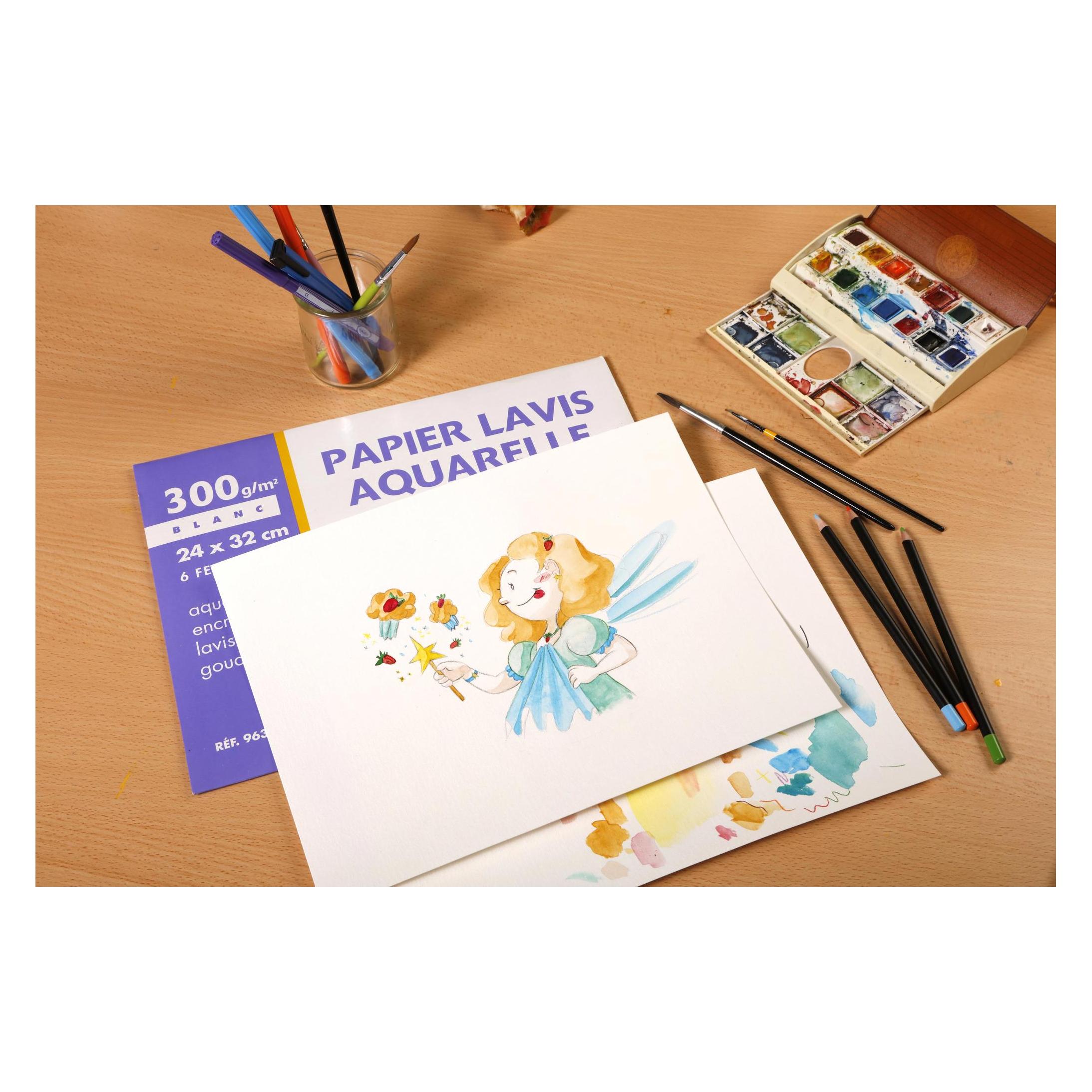 Clairefontaine Papier für Aquarelltechnik (300 g/m², 1x) (93650C)