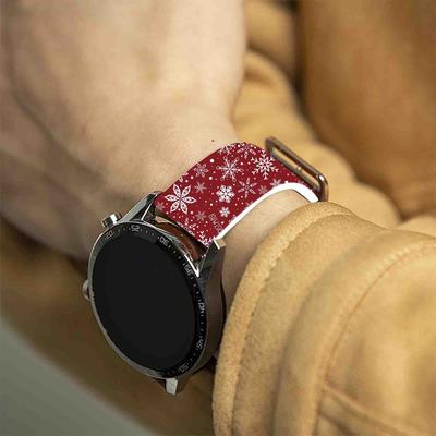 Tiny Tots Teens Trends Replaceable Bracelet For Xiaomi Amazfit, Christmas Series Print Strap white