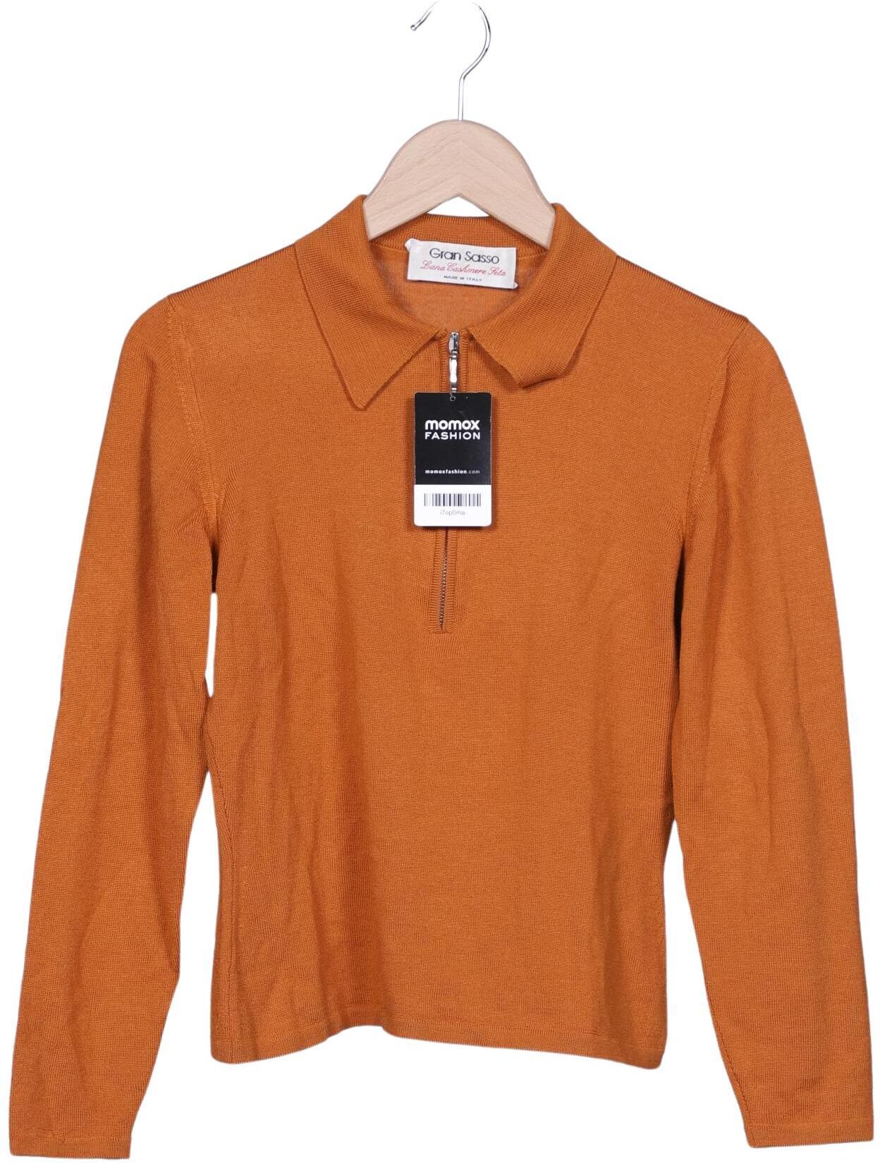 Gran Sasso Damen Pullover, Orange, Gr. S, kein / Etikett - Second Hand