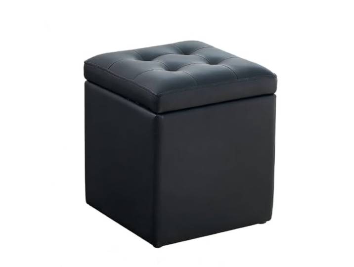 XXAD553TY Multifunktionaler Aufbewahrungshocker, geeignet for Schlafzimmer Kleiderschrank(Schwarz)