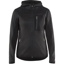 Blakläder Damen Strickjacke mit Softshell-Verstärkungen 4931 2117 in div. Farben - dunkelgrau/schwarz - L