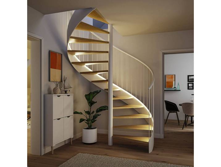 Paulmann MaxLED-Strip-Sensor-Set Stair 5 m, 3.000 K MaxLED, weiß / opal, für Flurbereich, Kunststoff