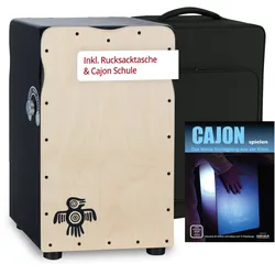 XDrum CP-501 Pro Cajon Peruana Ash Set inkl. Cajonschule